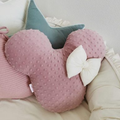 Minnie μαξιλάρι με βαμβακερό φιόγκο